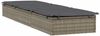 vidaXL Sonnenliege 1 Stk. mit Auflage Grau 201x55x62 cm Poly Rattan 319631 Bild 4