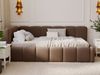 GRAINGOLD Cloud One Jugendbett 90x200, Einzelbett mit Bettkasten, mit Lattenrost, Velour-Stoff, Links, Braun Bild 4