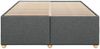 vidaXL Bettgestell ohne Matratze Dunkelgrau 140x200 cm Stoff 3284737 Bild 4