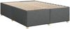 vidaXL Bettgestell ohne Matratze Dunkelgrau 140x200 cm Stoff 3284737 Bild 3