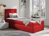 Boxspringbett 'Harlon Mini' links, rot, 80x200 cm Bild 2