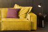 KAWOLA Sofa SAMU 2-Sitzer Stoff gelb 72 x 106 x 236 cm Bild 4