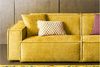 KAWOLA Sofa SAMU 2-Sitzer Stoff gelb 72 x 106 x 236 cm Bild 2