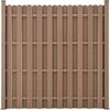 WPC Gartenzaun Langero 185x376 cm Braun neu. holz Bild 4