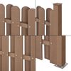 WPC Gartenzaun Langero 185x376 cm Braun neu. holz Bild 5