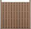 WPC Gartenzaun Langero 185x376 cm Braun neu. holz Bild 3