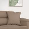 vidaXL Zierkissen 2er-Set, 40x40 cm, Taupe, Mikrofasergewebe Bild 5