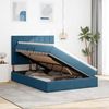 vidaXL Bett mit Stauraum und LED mit LED Dunkelblau 140 x 200 cm Samt 3372673 Bild 4