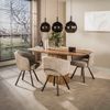 LEVEN Lifestyle Esstisch Esszimmertisch „Nordic Linea“ – Ovaler Tisch Mangoholz 180 cm, Ovale Form für kommunikatives Sitzen Bild 2