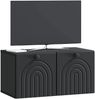 vidaXL Wandmontierter TV-Schrank Schwarz 59,5 x 31 x 30 cm 898196 Bild 3