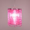 RGB LED Hängeleuchte, Kristalle pink 22,5 cm Bild 5