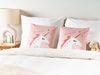 Kissen 2er Set Für Kinder UNIOLA Samtstoff 45 x 45 cm Rosa Bild 3