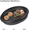Gusstopf Dutch Oven Gusseisen Potjie Kochtopf Feuertopf Camping Kochgeschirr Deckelheber Kessel Bräter BBQ Topf Feuerkessel Bild 4