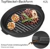 Gusstopf Dutch Oven Gusseisen Potjie Kochtopf Feuertopf Camping Kochgeschirr Deckelheber Kessel Bräter BBQ Topf Feuerkessel Bild 3