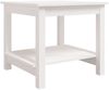 Couchtisch Weiß 50 x 50 x 45 cm Massivholz Kiefer [822278] Bild 2