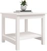 Couchtisch Weiß 50 x 50 x 45 cm Massivholz Kiefer [822278] Bild 4