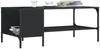 Couchtisch, Sofatisch mit Regal Schwarz 100x51x40 cm Holzwerkstoff Bild 2