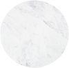 Couchtisch rund Mango 80 x 80 x 45 natur lackiert / Marmor weiß BARCELONA #520 Bild 2