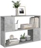vidaXL Bücherregal Betongrau 100x24x63 cm Holzwerkstoff 809174 Bild 5
