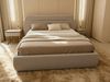 Polsterbett Orio - Bettkasten mit Gasdruckfedern - Doppelbett mit Lattenrost, Bett mit Polsterkopfteil, Bettgestell, Schlafzimmer, Bouclé-Stoff (140 x 200 cm, Beige (Coral 65)) Bild 3