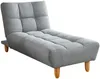 Recamiere Klappsofa Stoff ESTEBAN - Grau Bild 3