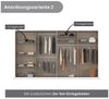 OTTO home Drehtürenschrank Kleiderschrank Kleiderschränke Schrank Garderobe AGORDO mit Glasfront (in zwei Griff-Farben, Breiten 91-405 cm) durchdachte Innenausstattung, in 8 Breiten und 2 Höhen MADE IN GERMANY Bild 4