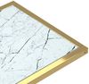 vidaXL Computer-Beistelltisch Weiß Marmor 50x35x65 cm Hartglas 331648 Bild 5