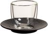 Villeroy & Boch Manufacture Rock Glow Espressoglas mit Untertasse 60 ml Bild 3