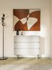 Selsey 'Wuwu' Kommode mit 3 Schubladen, greige, ca. 88 x 101 x 35 cm Bild 3