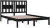 vidaXL Massivholzbett Schwarz Kiefer 140x190 cm [3103917] Bild 4