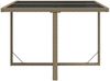 vidaXL Gartentisch Beige 109x107x74 cm Poly Rattan und Glas 316789 Bild 4