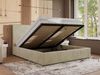 CORIVO CLASSIC Polsterbett mit Bettkasten & Stauraum, Doppelbett, inkl. Lattenrost, Metall-Hebeautomat mit Gasdruckfedern - Beige Velvet Bild 4