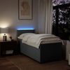 vidaXL Boxspringbett mit Matratze Dunkelgrau 90x200 cm Stoff 3288065 Bild 5
