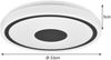 Flache LED Deckenleuchte BUNDA Weiß-Schwarz, Warmweiß, Ø 33cm Bild 4