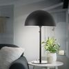 LED Retro Tischleuchte, Pilzdesign Metall grau, H 73 cm Bild 5