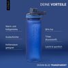 Vinsun Trinkflasche Sportflasche 750ml - Wasserflasche BPA frei & Kohlensäure geeignet, Auslaufsicher, bruchsicher, wiederverwendbar, leicht, Tritan Flasche Bild 2