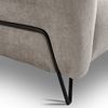 Beautysofa Sessel mit Metallbeine in Schwarz VOLARE (modernes Design, Rücken mit Hauptstoff), viele Farbvarianten, auch im Set mit Sofas erhältlich Bild 3
