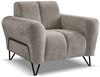 Beautysofa Sessel mit Metallbeine in Schwarz VOLARE (modernes Design, Rücken mit Hauptstoff), viele Farbvarianten, auch im Set mit Sofas erhältlich Bild 5