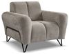 Beautysofa Sessel mit Metallbeine in Schwarz VOLARE (modernes Design, Rücken mit Hauptstoff), viele Farbvarianten, auch im Set mit Sofas erhältlich Bild 4