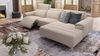 Sofanella BELLA Eckcouch Polsterecke Stoff Sitzverstellung in Dunkelbraun XL: 314 x 163 Breite x 100 Tiefe Bild 5