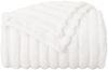 vidaXL Überwurfdecke Weiß 150 x 130 cm Fleece 42016845 Bild 4