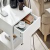 SoBuy FRG258-II-W Nachttisch, MDF, Lackiert, Weiß, 45 x 55 x 38 cm Bild 5