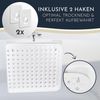 Homerella Badematte rutschfest Hautsensitiv 88x39 cm, INKL. AUFHÄNGUNG, Antirutschmatte Badewanne BPA frei, Duschmatte schimmelresistent & maschinenwaschbar Bild 2