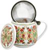 DUO ETNO Fassbecher 430 ml HUNGARIAN mit Teesieb, New Bone China Porzellan Bild 2