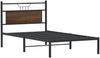 vidaXL Bettgestell ohne Matratze Braun Eichen-Optik 107x203 cm 4106837 Bild 3