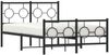vidaXL Bettgestell mit Kopf- und Fußteil Metall Schwarz 120x190 cm 376241 Bild 4