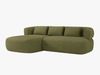 Micadoni 5-Sitzer Ecksofa Jenny Links Boucle Now or Never Grün Bild 2
