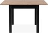 Esstisch >Coburg< ausziehbar 120cm, Artisan Eiche / schwarz - 80/120x76,5x80cm (BxHxT) Bild 4