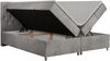 Boxspringbett Doppelbett Polsterbett Kunstlederbett mit Bettkasten - ROMA - 180x200cm - Hellgrau Velours - H4 Bild 4