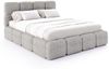 FDM Polsterbett CLOUDY Bettgestell Bett 140x200, 160x200, 180x200 cm Bestseller (verfügbar 140x200 160x200 180x200 cm, Bettrahmen, Bett, mit großen gepolsterten Kopfteil, mit Bettkasten zum aufklappen), Hebbarer Metallrahmen, Bettkasten, ohne Matratze Bild 2